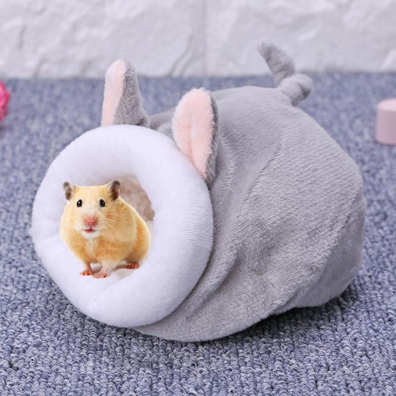 Haustier Schlafen Haus für Hamster Guinea Schwein Bett Warme Hamster Betten Winter Nest Bett Mini Tiere Schlafen Bett