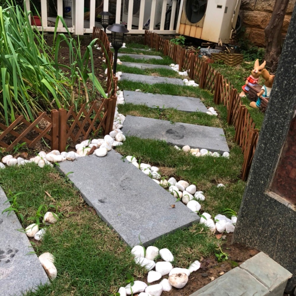 Holz Teleskop Zaun Holz Haufen Garten holz zaun Balkon hof dekoration Blumenbeet Kleine zaun Natürliche korrosions