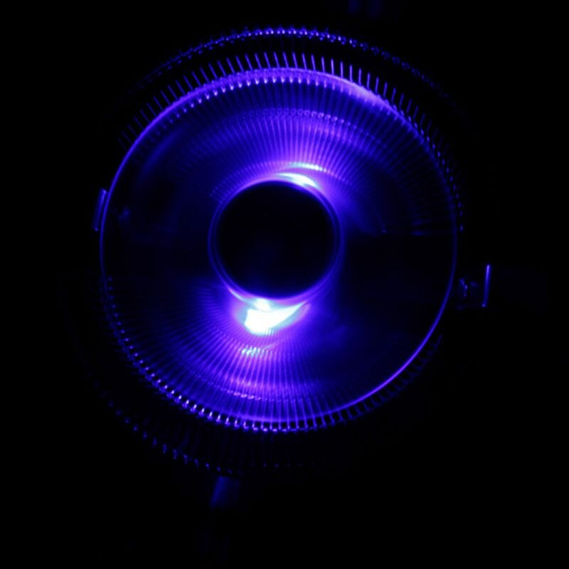 LANSHUO DC12V 3-Stift Stille Kühlung Fan CPU Kühler Kühlkörper für/AMD Unterstützung CPU mit LED