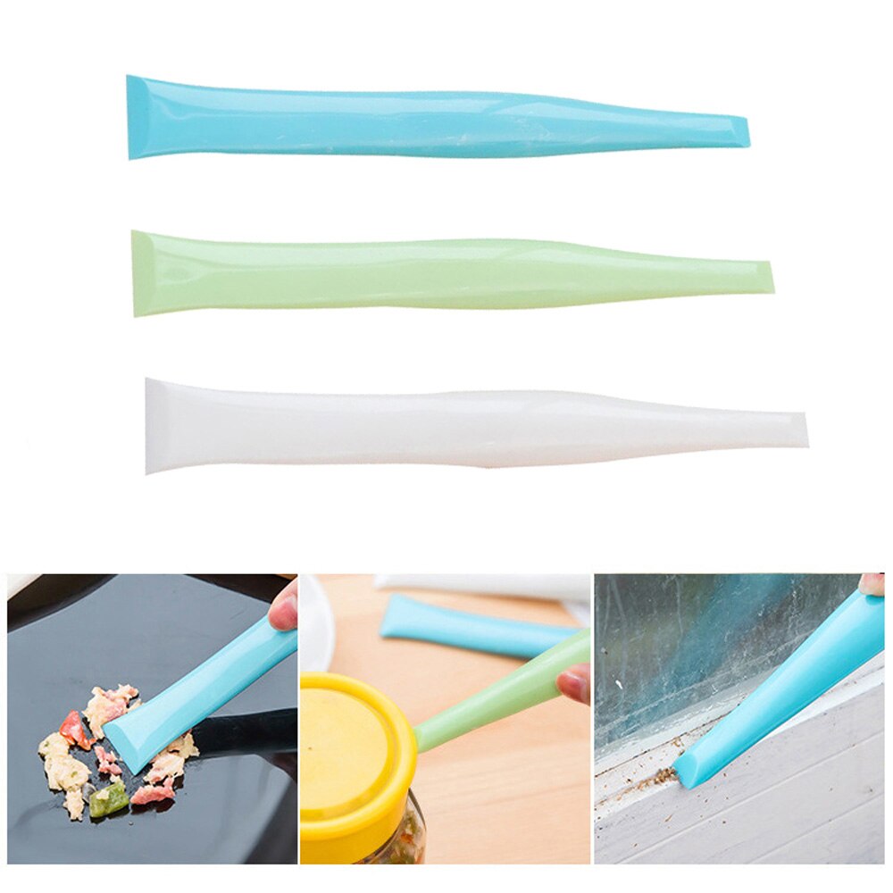 1PC Küche Gasherd Doppel-ende Reinigung Schaber Multifunktions Rakel Öl Platte Kratzen Kann Öffner