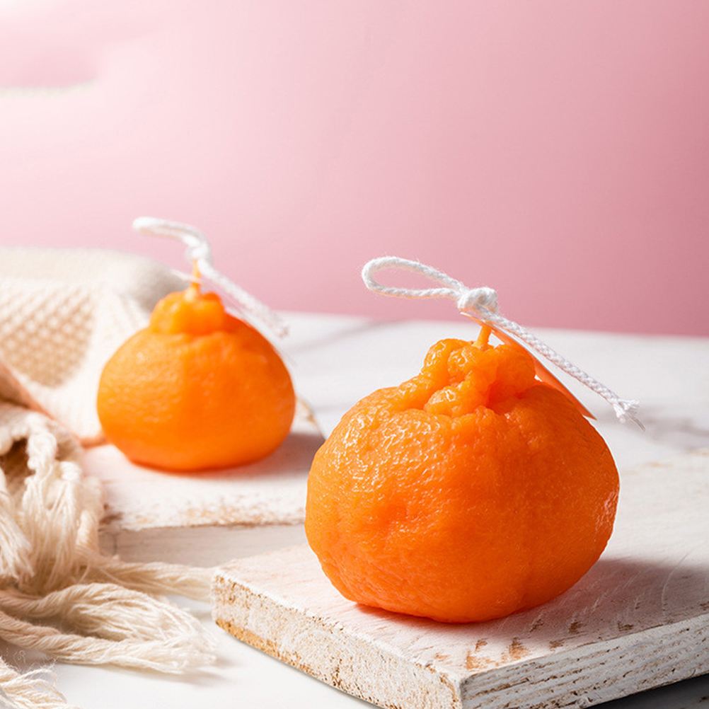 2Stck Kerze Niedlich Obst Geformte Duftende Kerze Festlichen Geschäfts Netto rot Kerze Schießen Requisiten