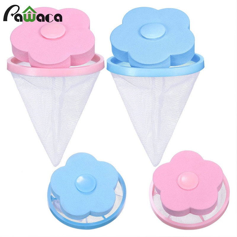 1Pc wiederverwendbar Waschen Maschine Haar Entfernung Wäsche Ball Schwimm Filter Gittergewebe Tasche Fussel Filter Taschen Netz Fussel Haar Fänger Gittergewebe