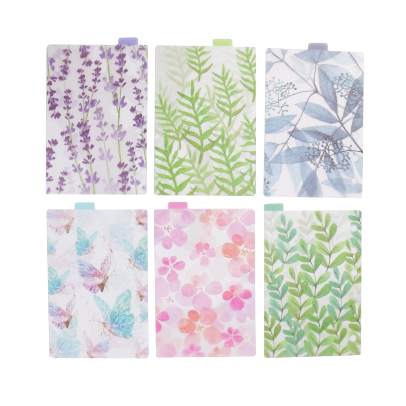 A5 A6 A7 Catoon Klaren Teiler Index Seiten Eingestuft Sorter Für 6-Löcher Bindemittel