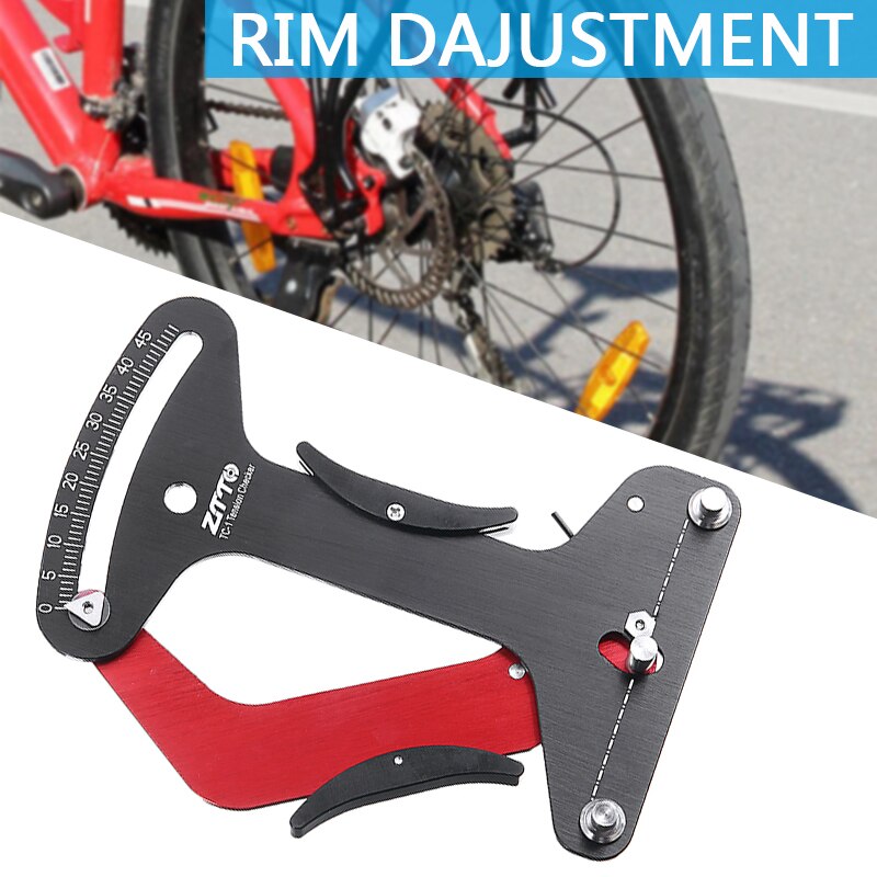 1pc Schwarz verrotten Fahrrad Anzeige Meter Tensiometer Fahrrad Speichen Spannung Rad Bauherren Werkzeug Fahrrad Speichen Reparatur Werkzeug