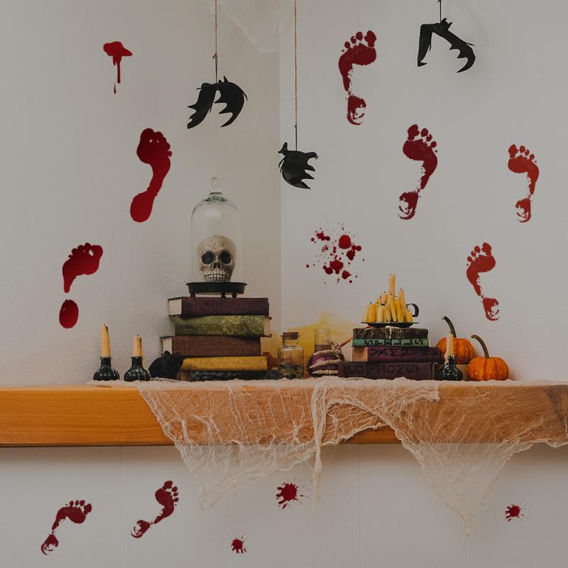 Halloween DIY Aufkleber Schädel Wc Aufkleber Wasserdicht Abnehmbare Schälen und Stock Schlecht Zauberstab Aufkleber Dekoration Aufkleber