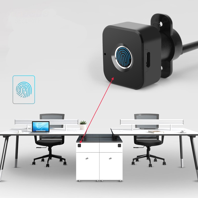 Clever Keyless Fingerabdruck Schrank sperren Biometrische Elektrische Sperre für Büro Schublade Datei Schrank