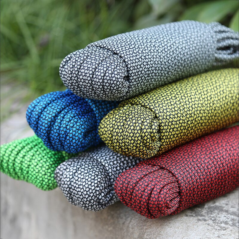 Neue 9-Ader Fallschirm Seil Ich bin Freien Sicherheit Seil Klettern Wandern Seil Paracord Hilfs Seil Lebensrettende Seil Ausrügestochen Sicherheit Seil