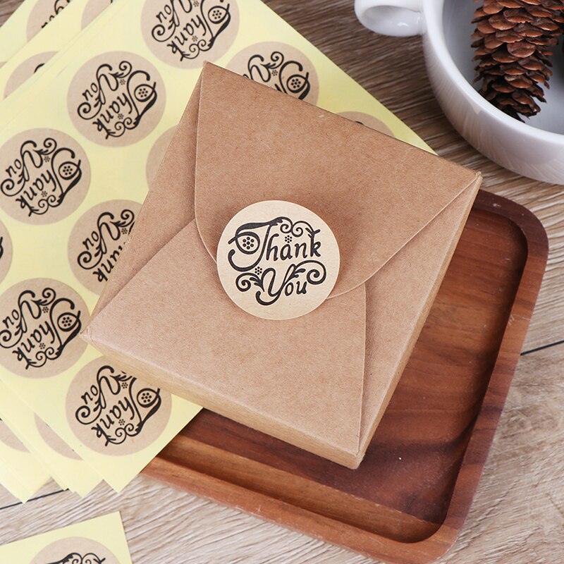 120 stücke Runde Scrapbooking Papier Etiketten Dichtung Aufkleber, Diy Aufkleber Dia. 3,5 cm danke Selbst-Klebstoff Aufkleber