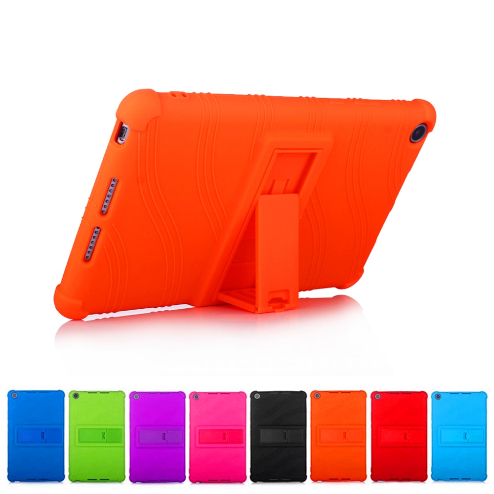 Silikon Fall Pro Huawei MediaPad M5 Lite 8.0 T5 8'' JDN2-W09 AL00 8.0 Zoll Sanft Stand Startseite Pro Huawei Honor Pad 5 8 Tablette #N