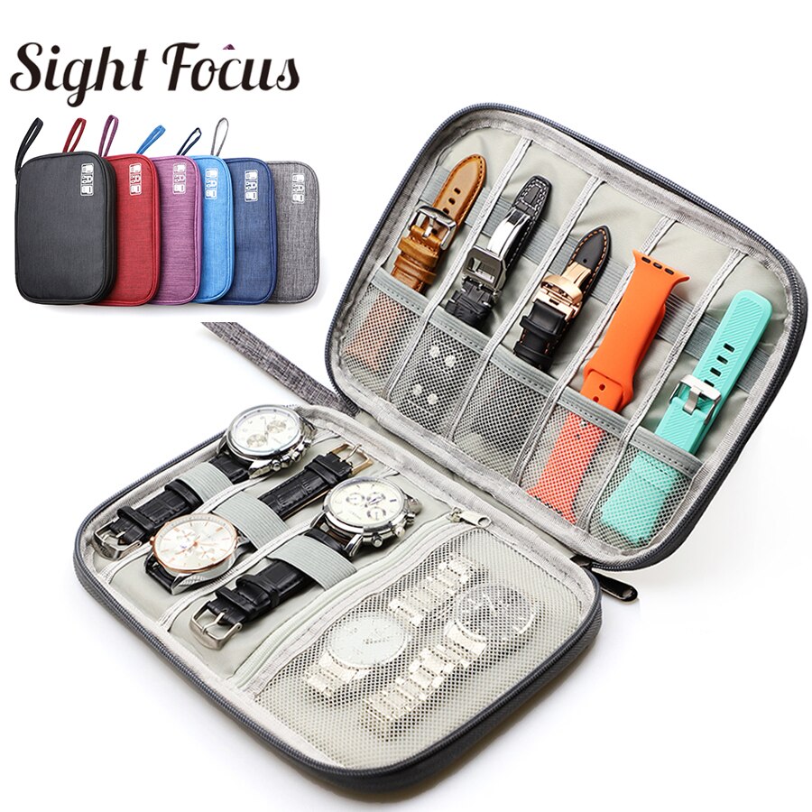Wasserdicht Armbinde Lagerung fallen Uhr Reisen Beutel Organizer Für Apfel Uhr Band Kasten Tragbare Samsung Uhr Gurt Tasche Langlebig