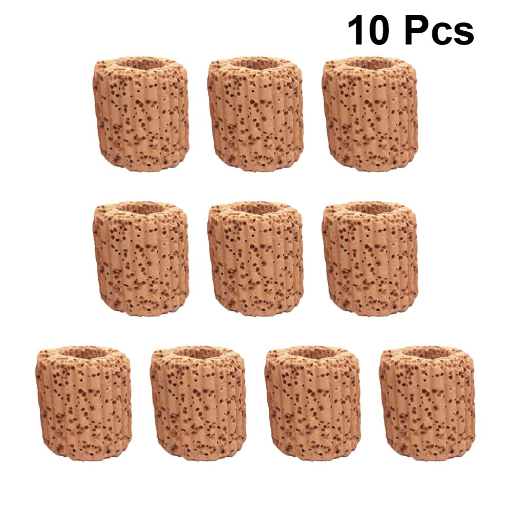 10 stücke Festen Ring Keramik dauerhaft Wasser Anlage Festen Ring Schwerkraft Ring Dekor Halfter Für Aquarium Hause Aquarium