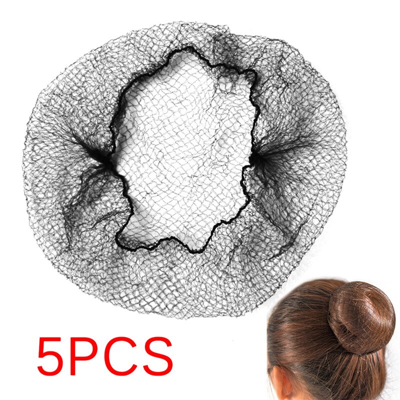 5 stücke Haar Netze Unsichtbar Elastischen Rand Gittergewebe Haarnetz Ballett Brötchen Haar Netze Gittergewebe tanzen skaten Snoods Haar Netz Brötchen abdeckung