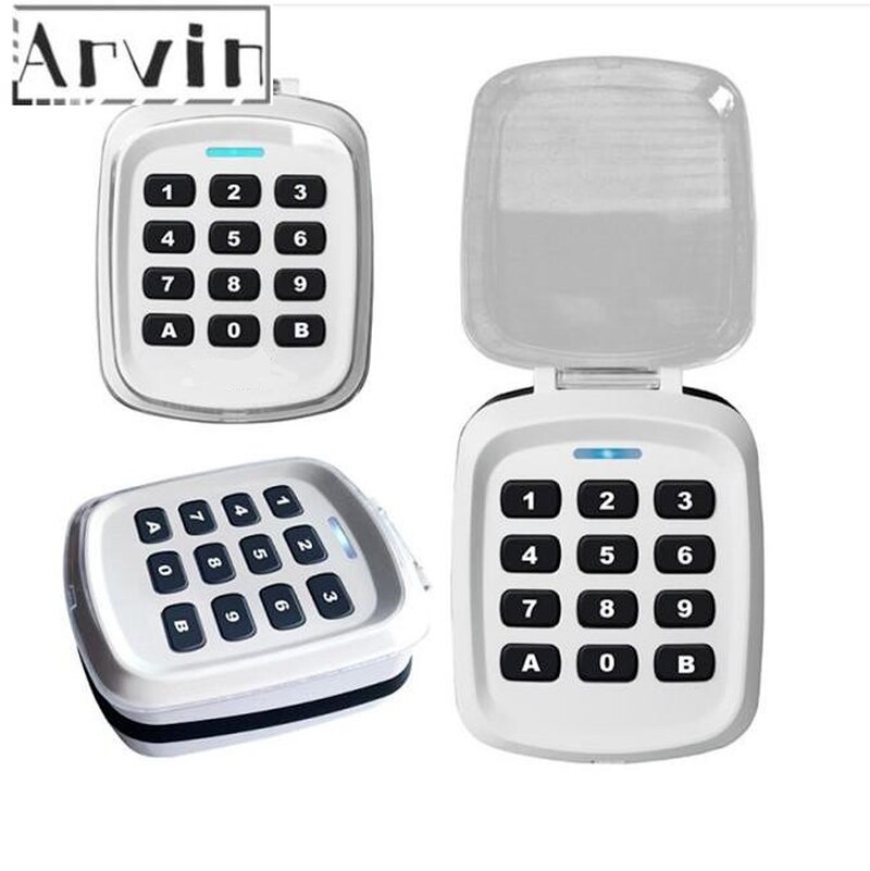 Wasserdichte multi Code rollen Code berühren 433mhz Garagentor Drahtlose Tastatur Türschloss Fernbedienung