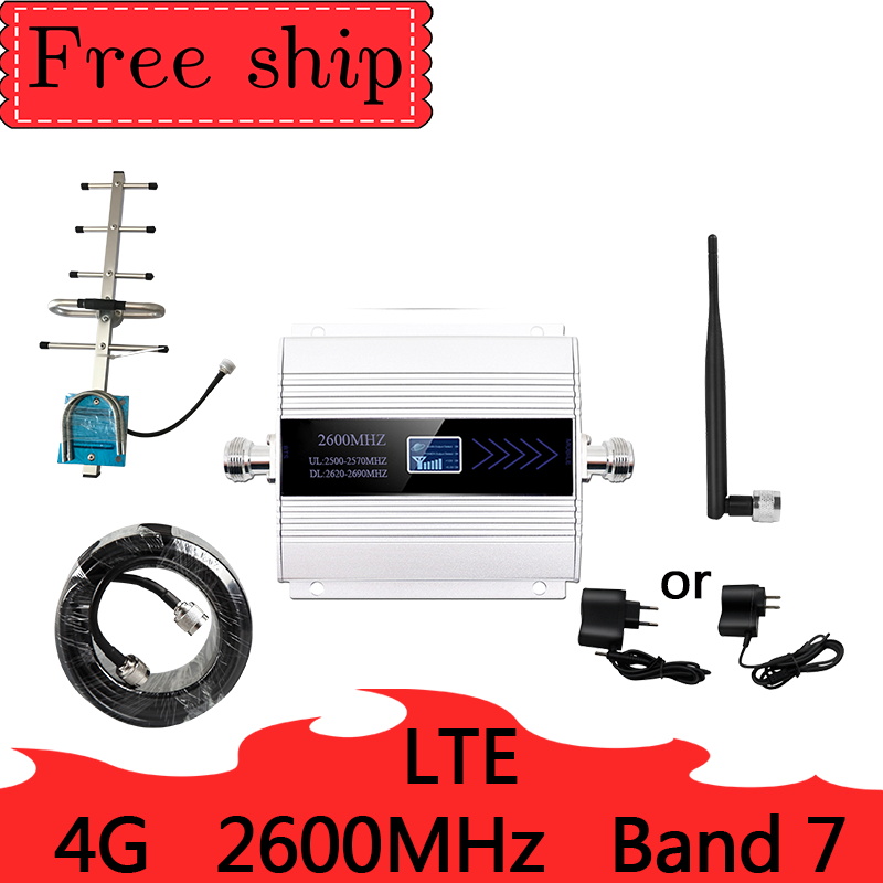 2600mhz LTE 4G zellular Signal Booster 4G Handy, Mobiltelefon netzwerk Booster Daten zellular Telefon Verstärker Verstärker Band 7 yagi Antenne