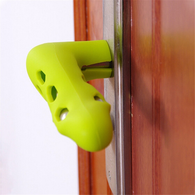 1pc Silikon Tür Griff Schutzhülle Hause Schlafzimmer Badezimmer Tür Griff Anti-Kollision Sicherheit Verdickung Schutzhülle