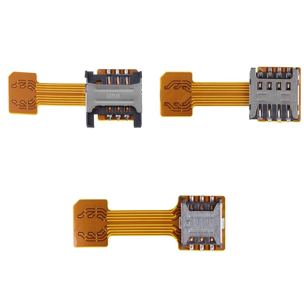 Geeignet für Android Tragbare Dual SIM Karte Adapter Smartphone M-icro Mini SIM Karte Verlängerung SIM Karte Adapter neue