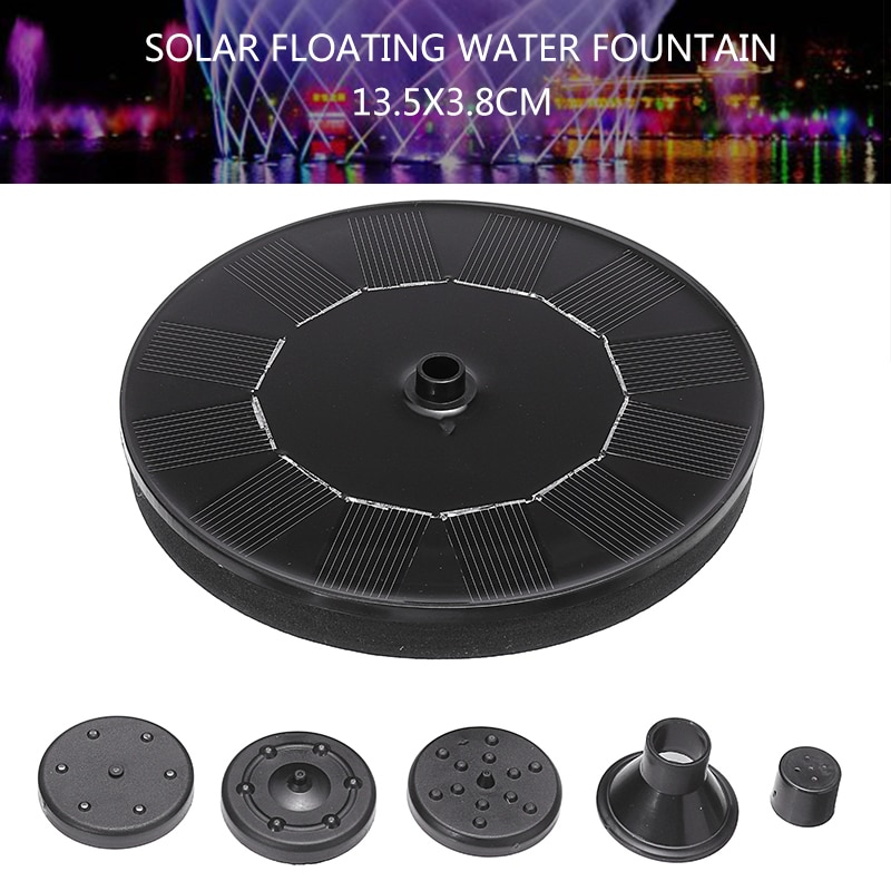 Neue Mini Solar- Brunnen Solar- Wasser Brunnen Pumpe Für Garten Schwimmbad Teich Bewässerung draussen Solar- Tafel Pumpen Bausatz 210L/h