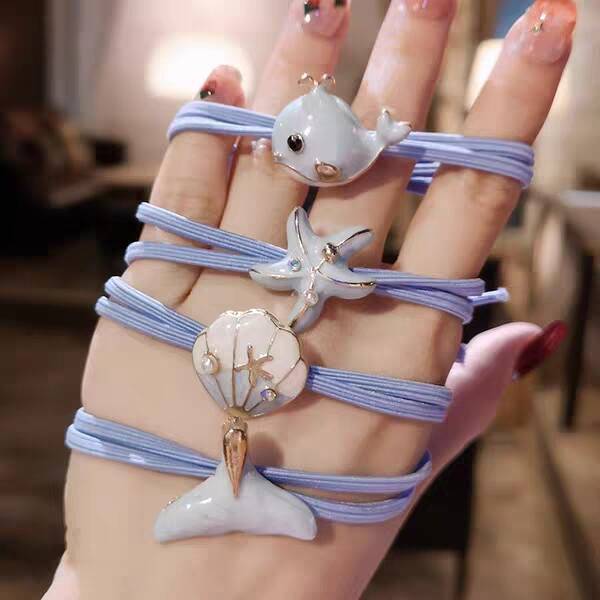 Neue Stil Stirnband Kirsche Blumen Haar Band kleine Wal Haarband FRAUEN Fisch Haar Band für Binden Haar Schmuckstücke Kopfschmuck
