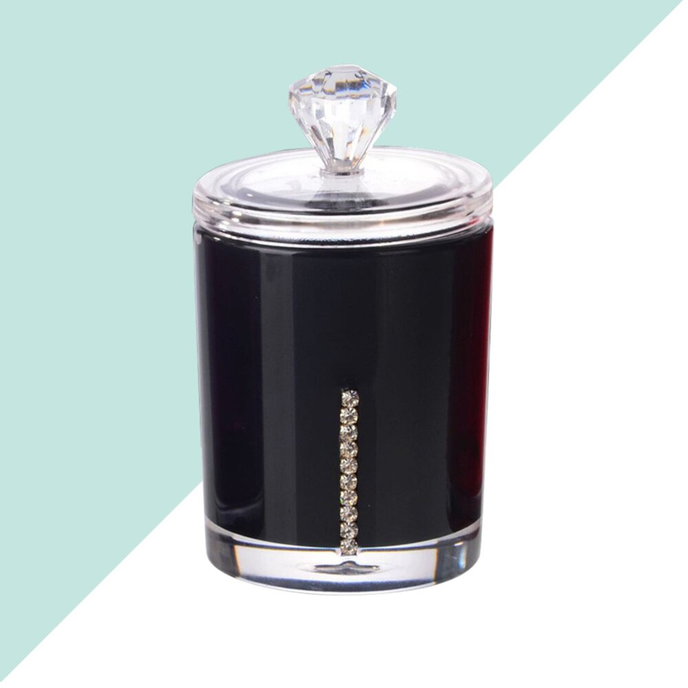 1pc Q-spitze Kasten Kosmetik Lagerung Kasten Baumwolle Stock Container Acryl Baumwolle Tupfer Kasten Schreibtisch Organisation Boxen für reise Büro Zu