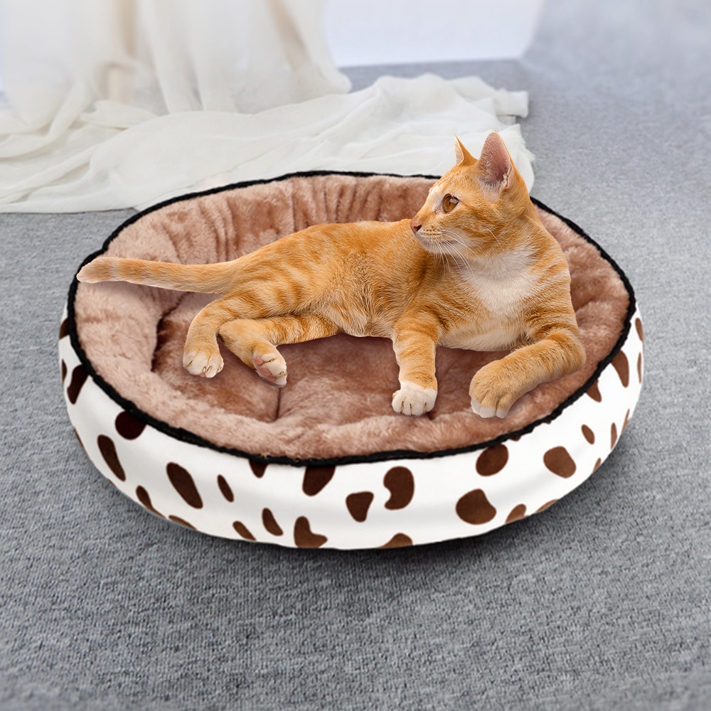 Katze Bett Weiche Plüsch Schlaf Bett Haus Für Kleine Mittel groß Hunde Katzen Haustier Hund Katze Bett matt Welpen Nest kissen