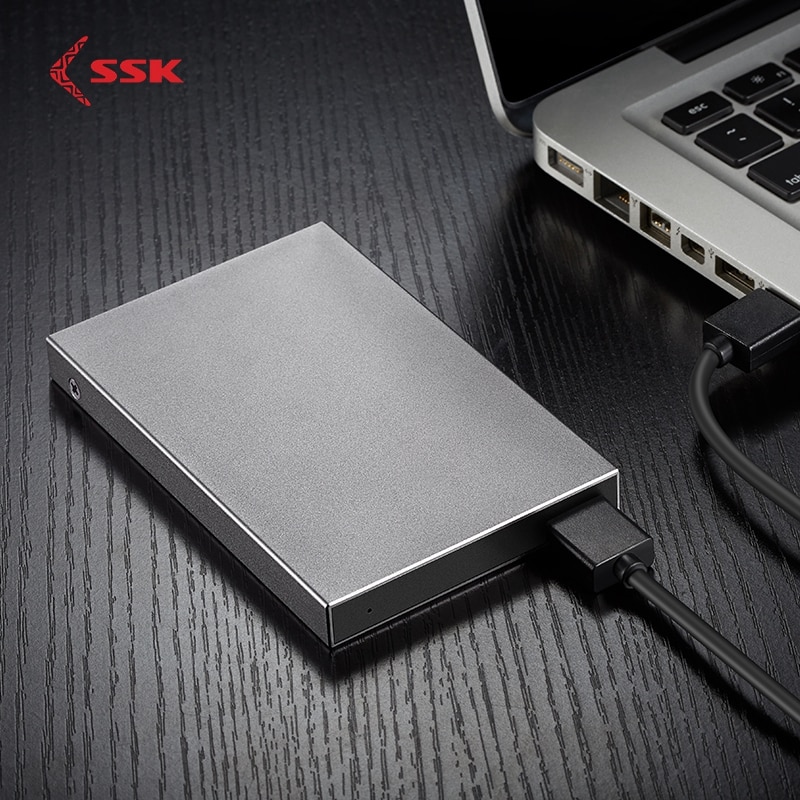 SSK Aluminium USB3.0/Typ C zu SATA 2.5 ”Externe festplatte Gehäbenutzen Adapter, festplatte fallen für 2,5 Zoll 9,5mm 7mm HDD/SSD