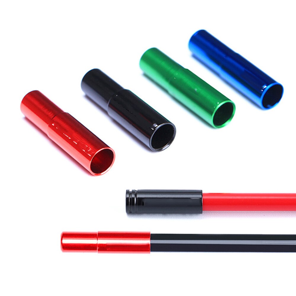10Stck 4/5mm Aluminium Legierung Kabel Ende Kappe Fahrrad Schaltwerk Schicht Bremse Draht Spitze Gehäbenutzen Aderendhülsen Crimps fahrrad Fahrrad Zubehör