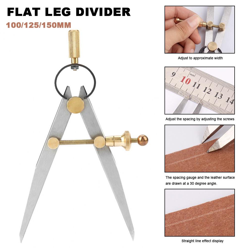 NEUE FlüGel Teiler Kontur Messgerät Einstellbare Frühling FlüGel Glasritzrades Rand Creaser Kompass DIY Handwerk Werkzeug Holzbearbeitung Tischler Werkzeuge