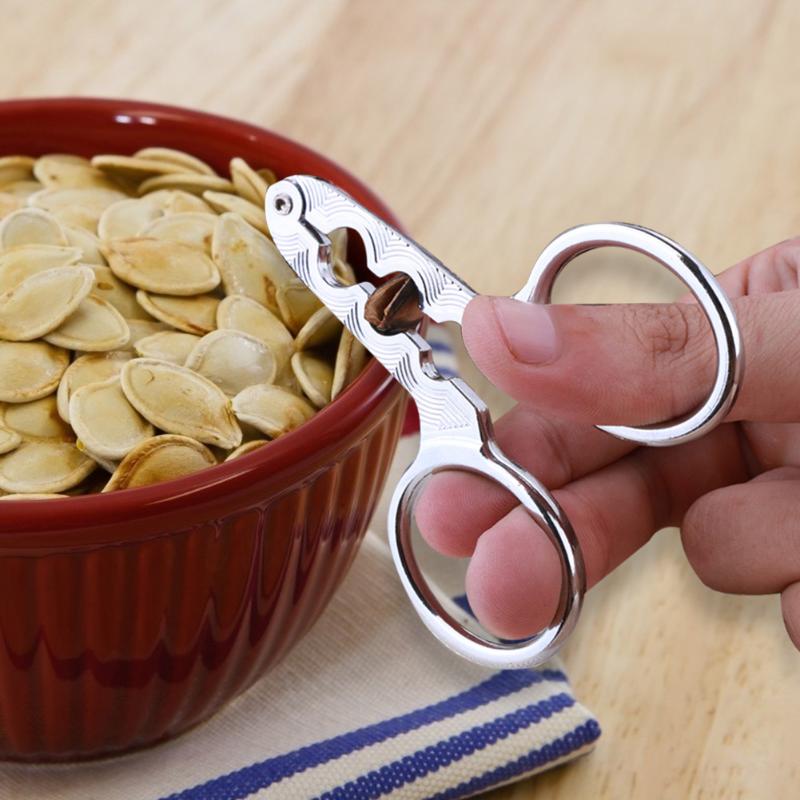 Melone Samen Öffner Klemme Nussbaum sonnenblumen murmeln Cracker Küche werkzeug Scheller Nussknacker Kiefer Zange Schere