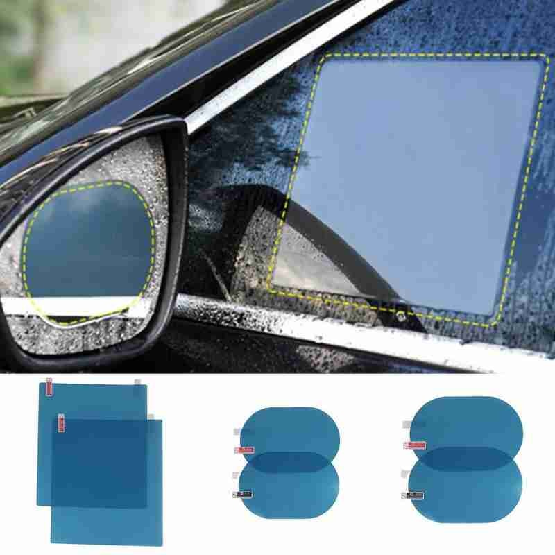 2 stücke Auto Rückspiegel Regendicht Film Auto Seite Fenster Anti-Nebel Wasserdichte Schutzhülle Film Auto Rückspiegel Schutz Film