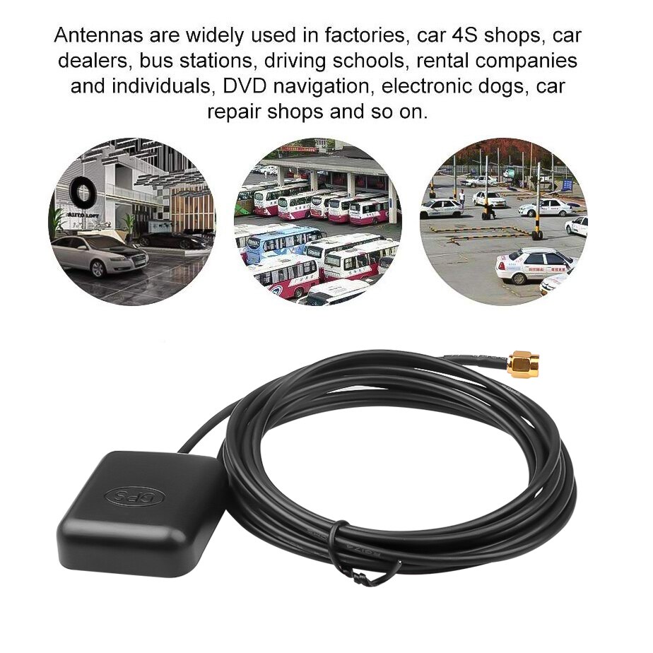 Auto GPS Antenne SMA 3M Kabel Magnetische Basis Auto Navigation Radio GPS Navi Ameise Empfänger Rechts-Hand Polarisation GPS Booster GH02