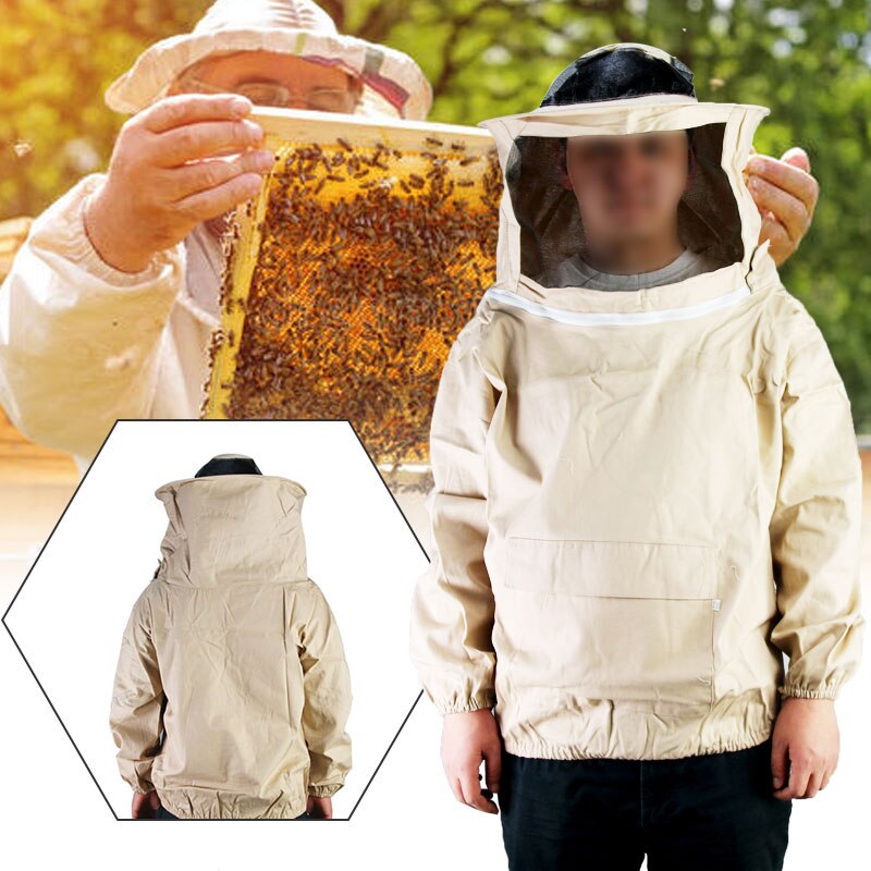 Biene Anzug Imker Anzug Für Bienenzucht Jacke Schützen Baumwolle Kleidung Bienenzucht Ausrügestochen Imkerei Bienenzucht Werkzeuge