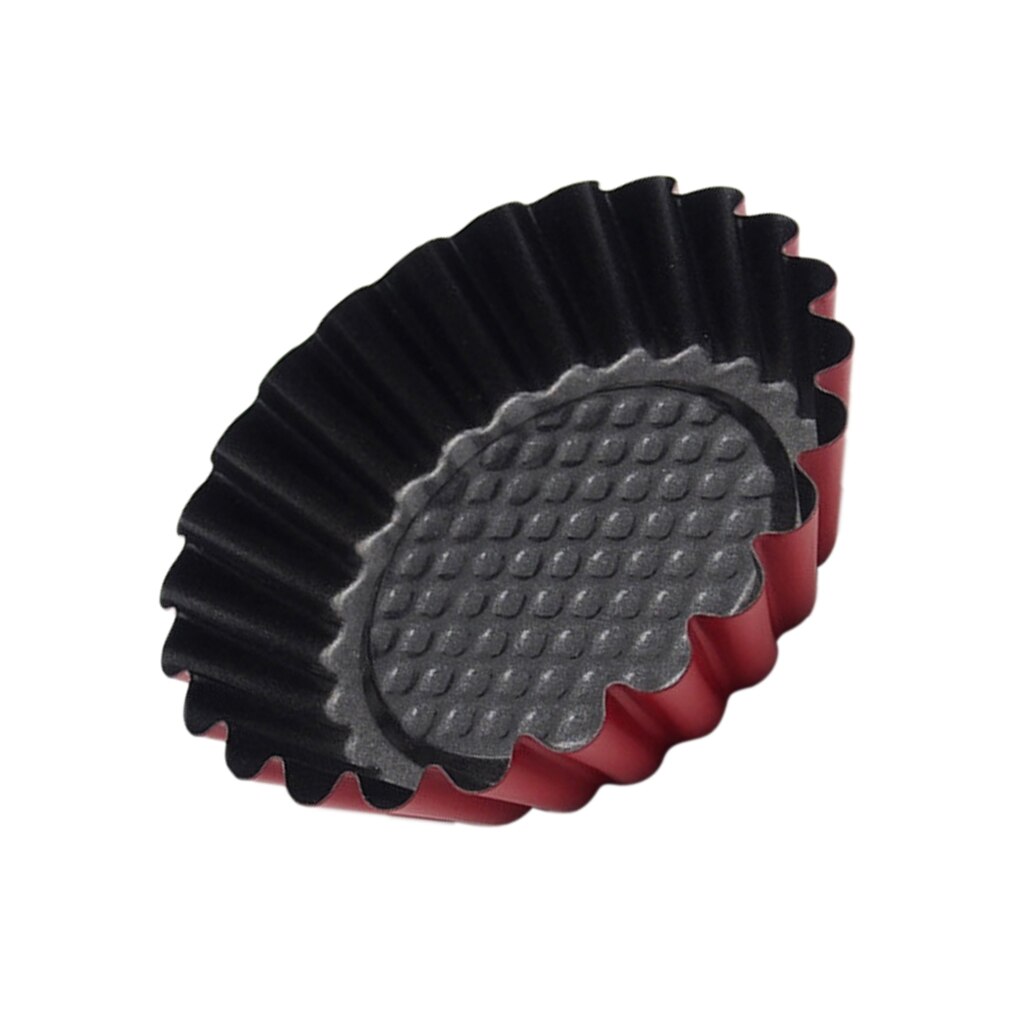 9,8 cm Nicht-Stock Mini Geriffelte Torte Torte Zinn Küche Geriffelte Torte Gericht Zinn Tablett