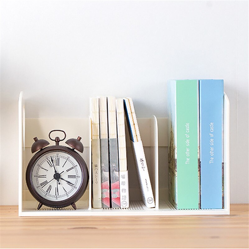 1Pc Weiß Buchstützen Kunststoff Magazin knapp Datei Bücher Lagerung Schüler Hause Schule Büro Schreibwaren Schreibtisch Organisation Rosa