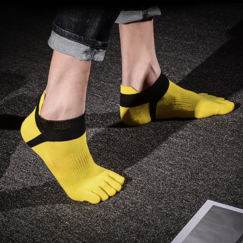10 paar herren Socken Fünf Finger Socke Komfortable Männer oben frauen Kerl Fünf Finger Reine Weiche Baumwolle Anti-Schleudern Kappe Socken