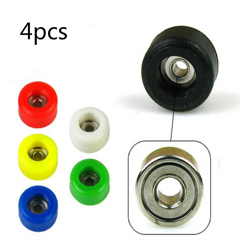 4 stücke Skateboard Rad Mini Finger Skateboard Rad doppel Rocker Rad niedriger geschwindigkeit schiebe Rad