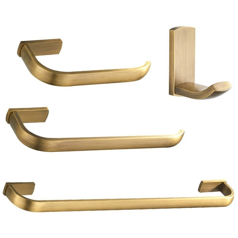 Handtuch Haken Handtuch Ring Handtuch Bar Wc Rolle Halfter 4-Stück Hardware- einstellen Durcheinander Goldene für Schlecht Hardware- einstellen