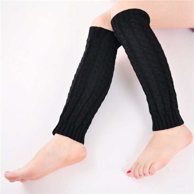 1 paar Frauen Knie Hohe Socken betroffen Häkeln Winter Herbst Beinlinge Neue Gamaschen Socken Stiefel Socken Für Weibliche
