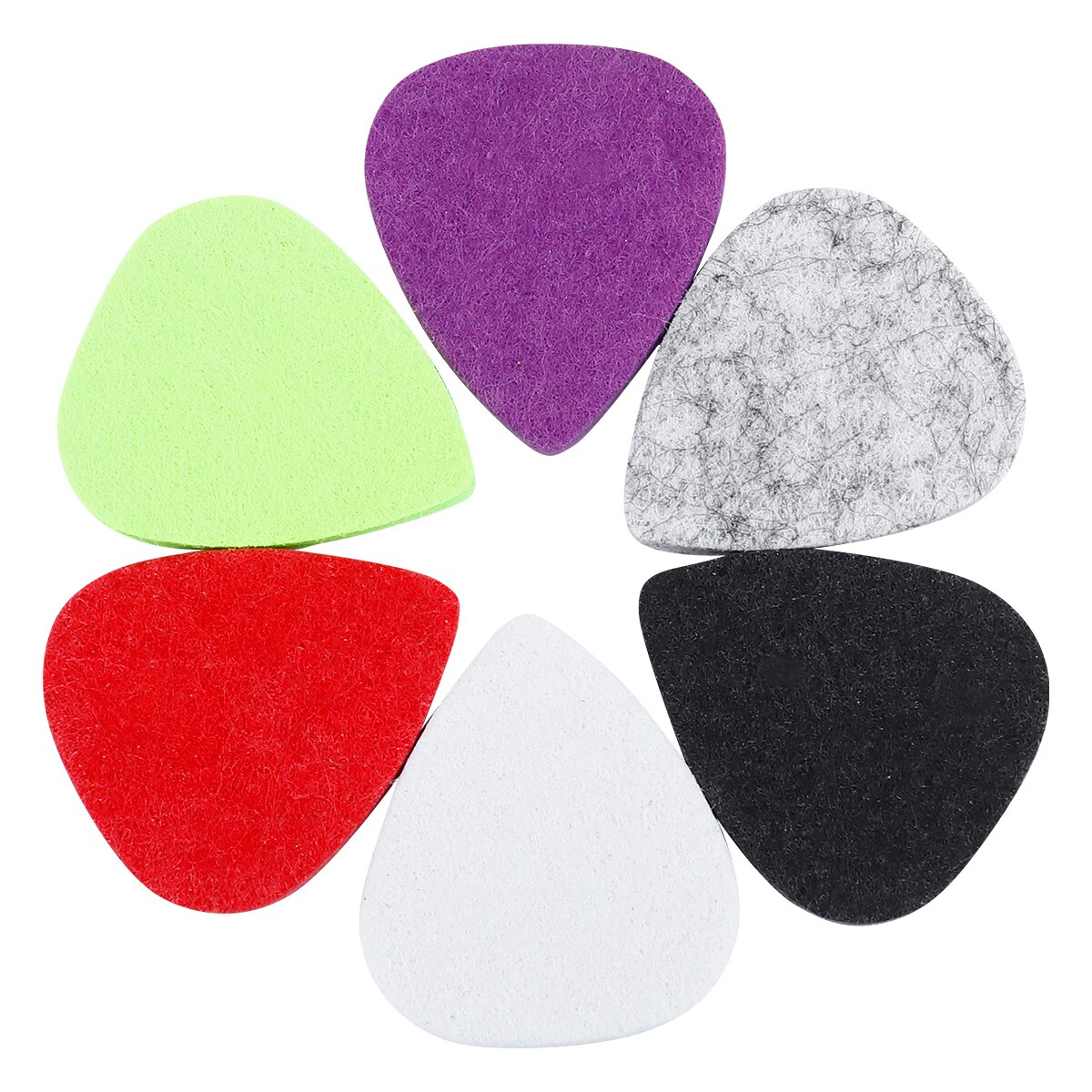 6Stck Gitarre PlectrumWool Fühlte Gitarre wählen Gitarre Zubehör Ukulele Gitarre wählt