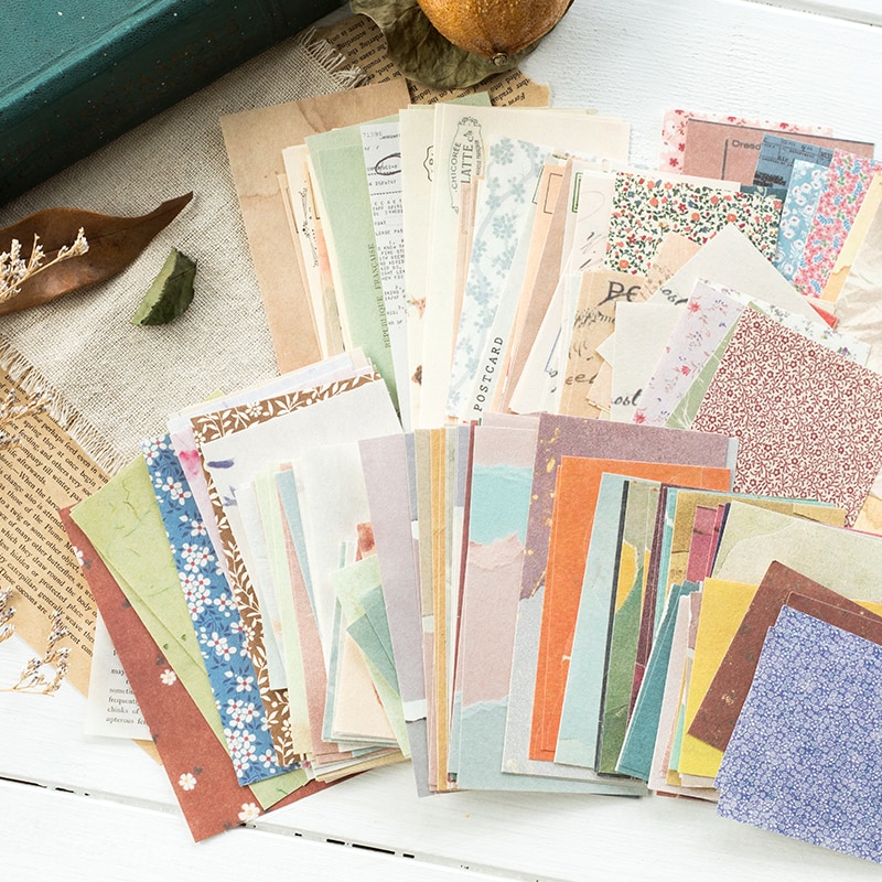 Jahrgang eins Blumen- Collage Material Papier Müll Tagebuch Planer Scrapbooking Jahrgang Dekorative Hintergrund DIY Handwerk Papier