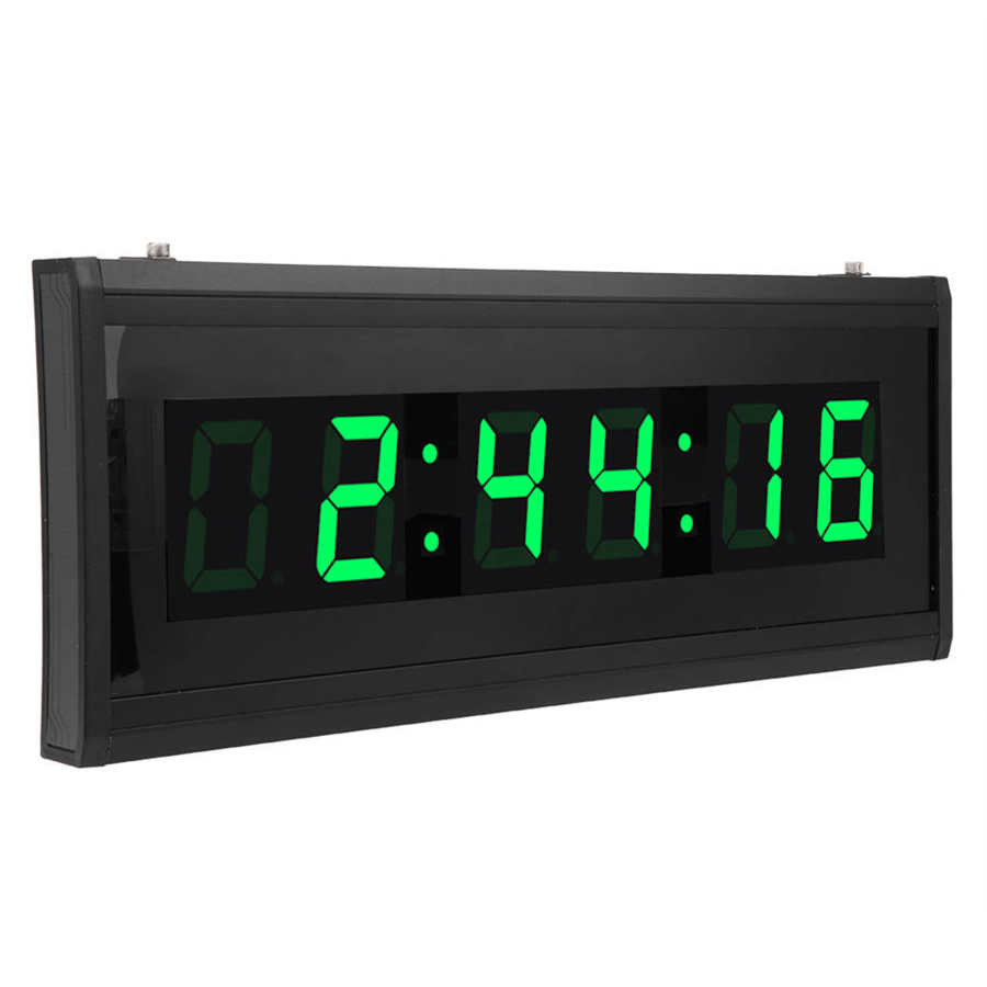 Moderne LED Digitale Wanduhr Mit ewig Kalender für Heimat Schlafzimmer Temperatur LED Wanduhr EU Stecker 100-240V