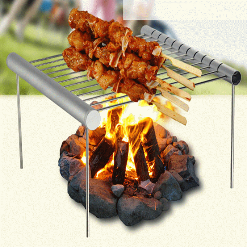 Kommen Mini Tasche BBQ Grill Tragbare Edelstahl BBQ Grill Klapp BBQ Grill Grill Zubehör Für Heimat Park Verwenden 2