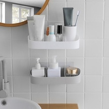 Praktische Schlecht lagerung Kunststoff Schlecht Ecke Lagerung Gestell Organizer Dusche Regal Schlecht lagerung saug Regal