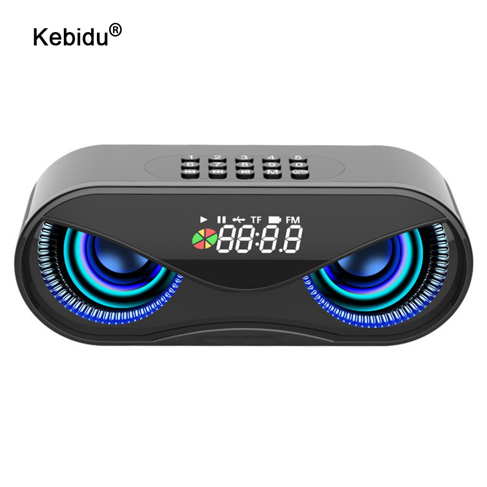 M6 Auto Bluetooth Lautsprecher LED-Blitz Drahtlose Lautsprecher FM Radio Para Carro Wecker TF Karte U Disk Freisprechen lautsprecher