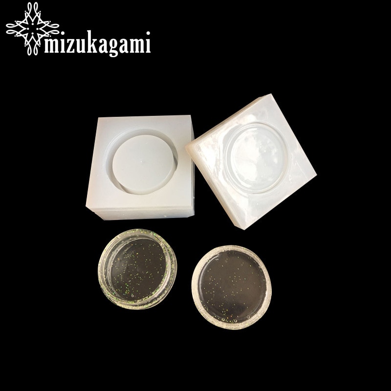 1 stücke UV Harz Schmuck Flüssigkeit Silikon bilden Runde Hausgemachte Kleine Kasten Harz Formen Für DIY Herstellung Von Schmuck