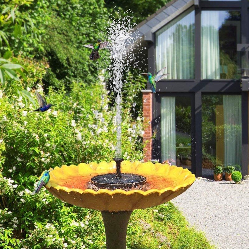 Mini Solar- Wasser Brunnen Pumpe Schwimm Vogel Schlecht Bürstenlosen Pumpe für Garten Terrasse Teich und Aquarium Dekoration