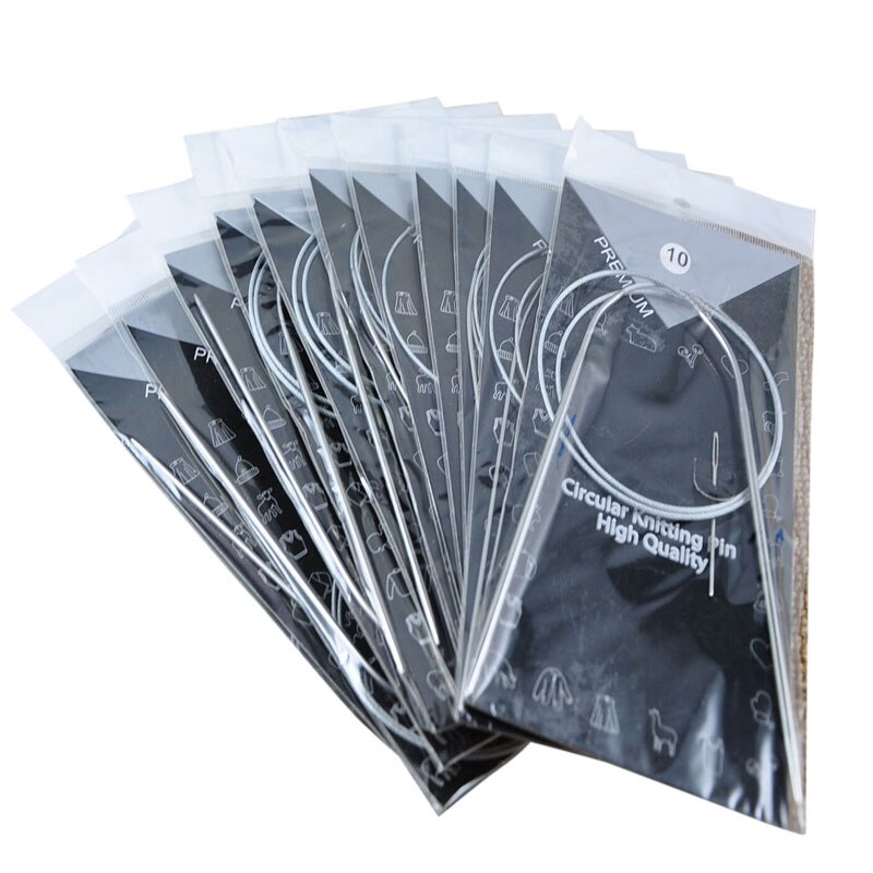 11 teile/satz 43cm Edelstahl Rund betroffen Nadeln Rund betroffen Stifte Werkzeuge Weben Stifte Hand NäHenne Werkzeuge