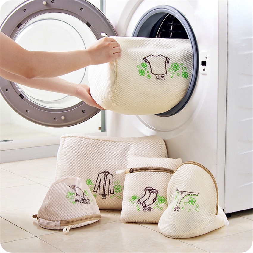 1PC Haushalts Waschmaschine Wäsche Tasche Socken Unterwäsche Kleidung Reißverschluss Gittergewebe Netz Waschen Tasche Organizer Schutz Wäsche Taschen