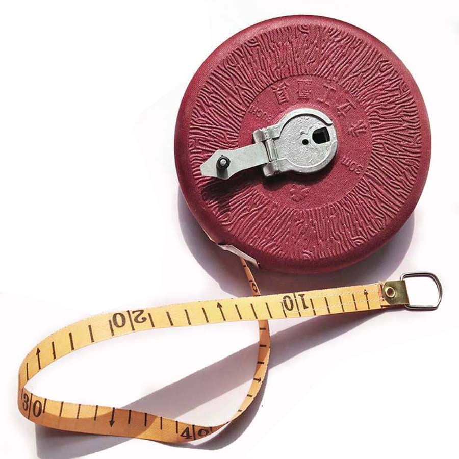 100 M Sackleinen maßBand 100 Meter Band Meter Herrscher Bau Sauerei Werkzeuge
