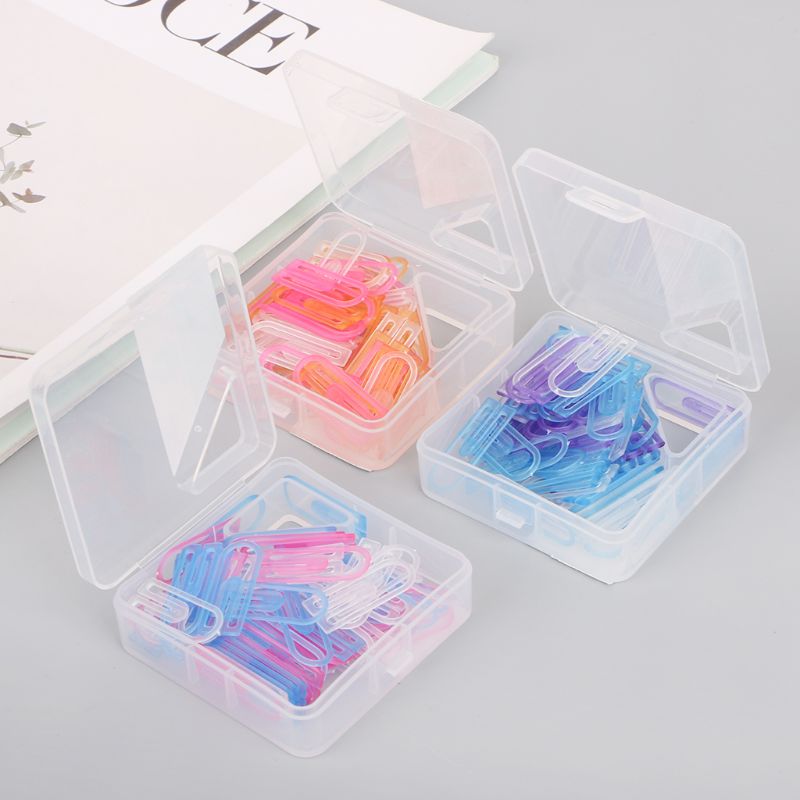 60 stücke Kleine Mini Paperclip Kawaii Süssigkeit Farbe Klar Schreibwaren Bindemittel Clip Tisch Büro Schule Liefert G92E