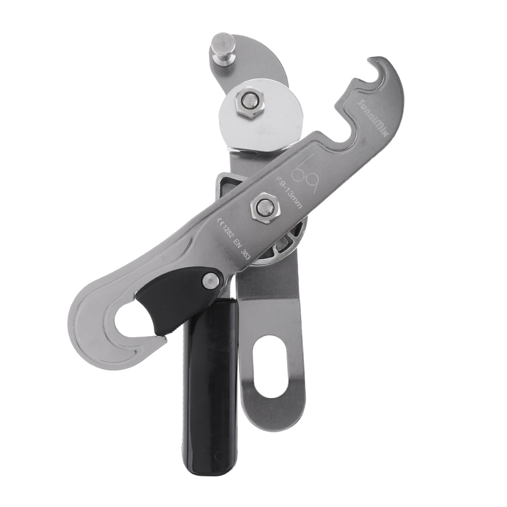 25KN Selbst-bremsen Abseilgerät für 9-13mm Seil Klettern Höhle Abseilen Klettern Bergsteigen Erkunden Zubehör